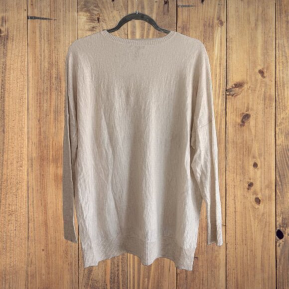 Eileen Fisher SP Oatmeal Light Sweater - Picture 3 of 5